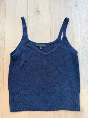 Banana Republic Dark Navy Knit V-Neck Camisole